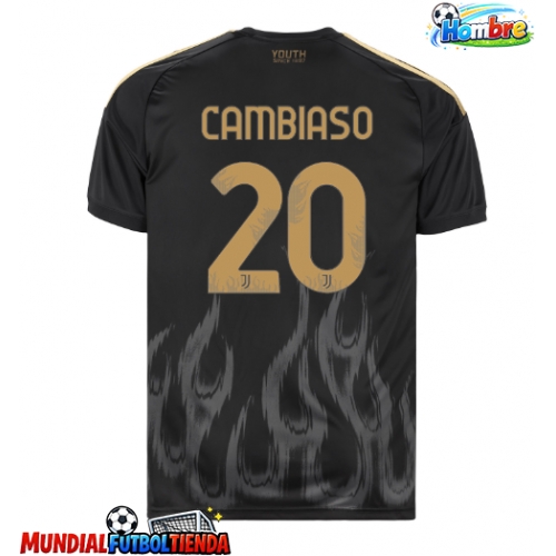 Camiseta Juventus Andrea Cambiaso #20 Tercera Equipación Replica 2026-27 mangas cortas